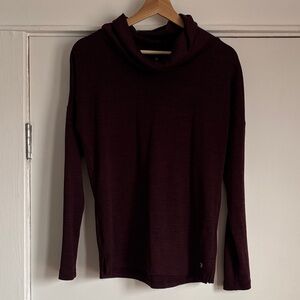 90 Degree By Reflex Deep Maroon Turtleneck Sweater